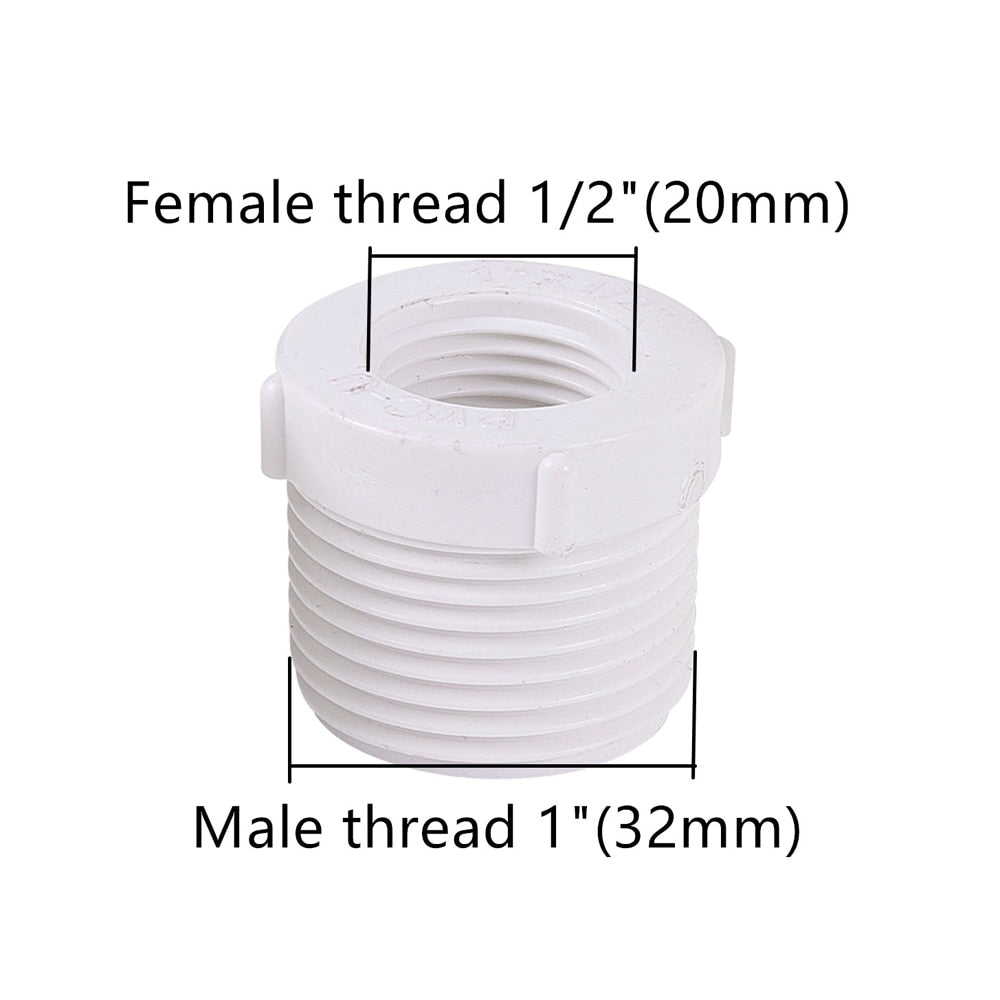 1/2" 3/4" 1" Plastic Female Male Thread Conversion Reducing Connector