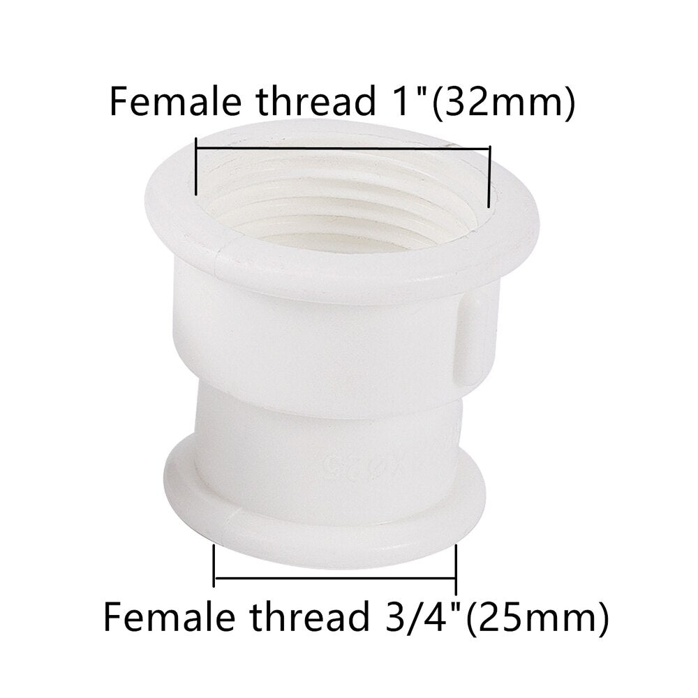 1/2" 3/4" 1" Plastic Female Male Thread Conversion Reducing Connector