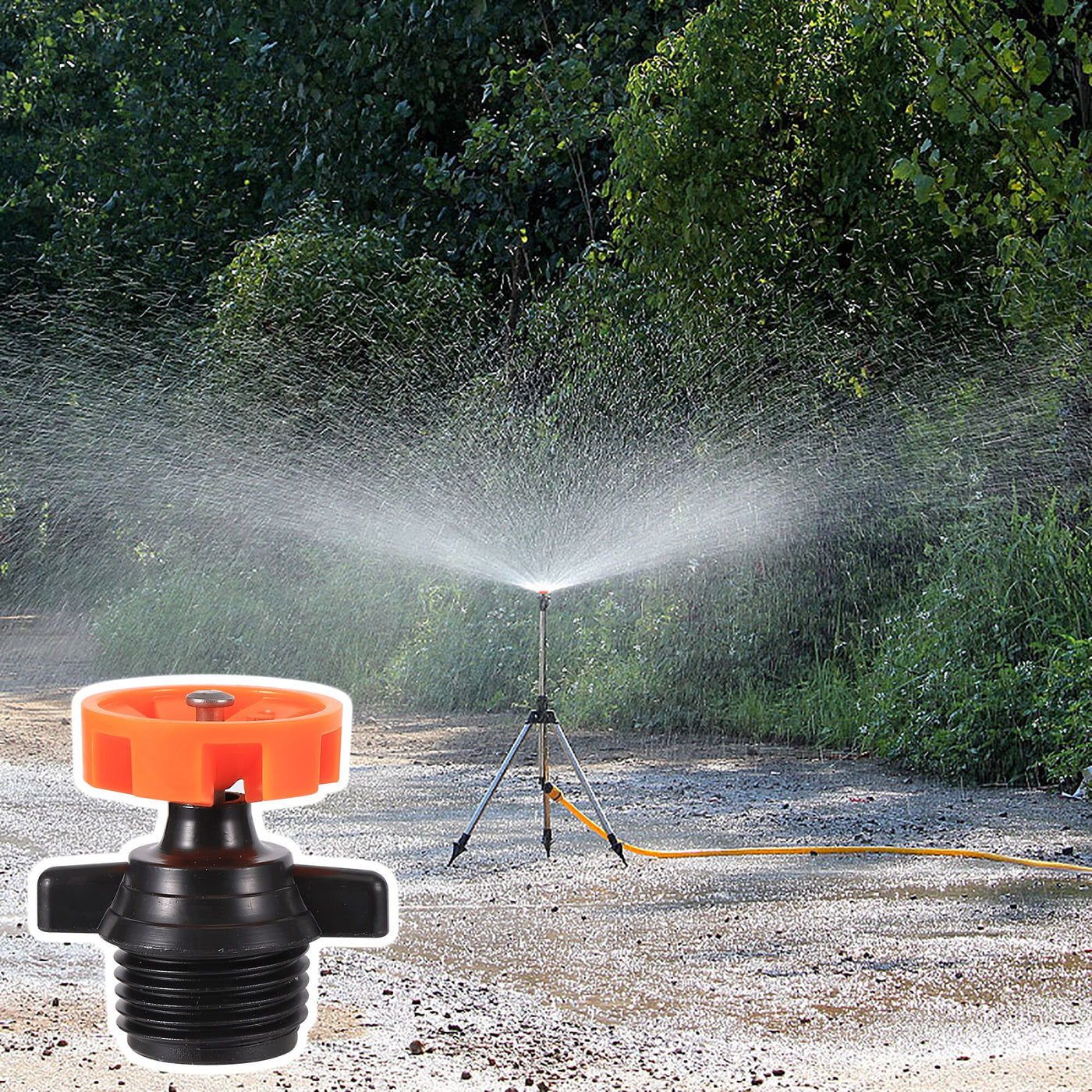 1/2" Male Thread 360 Degree Rotating Watering Nozzle Rotating Sprinkler