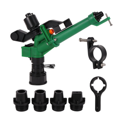 1.5 inch Rocker Impact Sprinkler Adjustable Long Spray Distance Sprinkler Gun