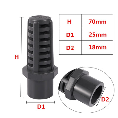 1/2" 3/4" Male Thread Strainer Garden Permeable Cap Mesh Aquarium Suction/Overflow Drain Tool