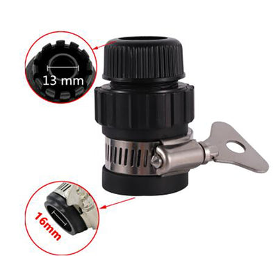 1/2" Universal Tap Adapter 16mm Pipe Water Faucet Hose Quick Connector