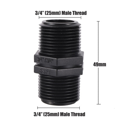 1/2 3/4 1 1.5 2 2.5 Inch Male Thread Adapter Garden Irrigation Water Pipe Threaded Connector Tank Coupling Fitting