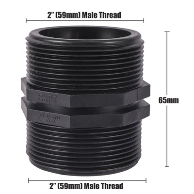 1/2 3/4 1 1.5 2 2.5 Inch Male Thread Adapter Garden Irrigation Water Pipe Threaded Connector Tank Coupling Fitting