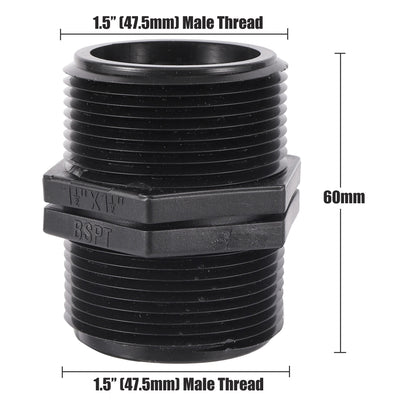 1/2 3/4 1 1.5 2 2.5 Inch Male Thread Adapter Garden Irrigation Water Pipe Threaded Connector Tank Coupling Fitting