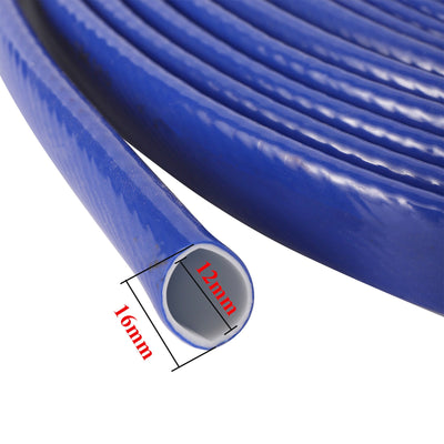 ID 12mm OD 16mm Water Pipe Soft PVC Hose Garden Irrigation Layflat Hose