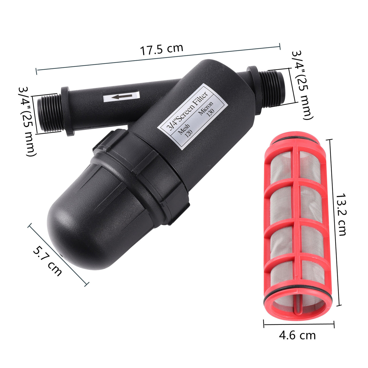 3/4 inch Plastic Agricultural Drip Irrigation Water Treatment Screen Disc Filter