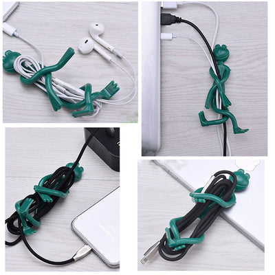 Frog Shaped Garden Plant Tie Twist Clips Garden Vine Stems Cranes Fixing Tool Pot Ties