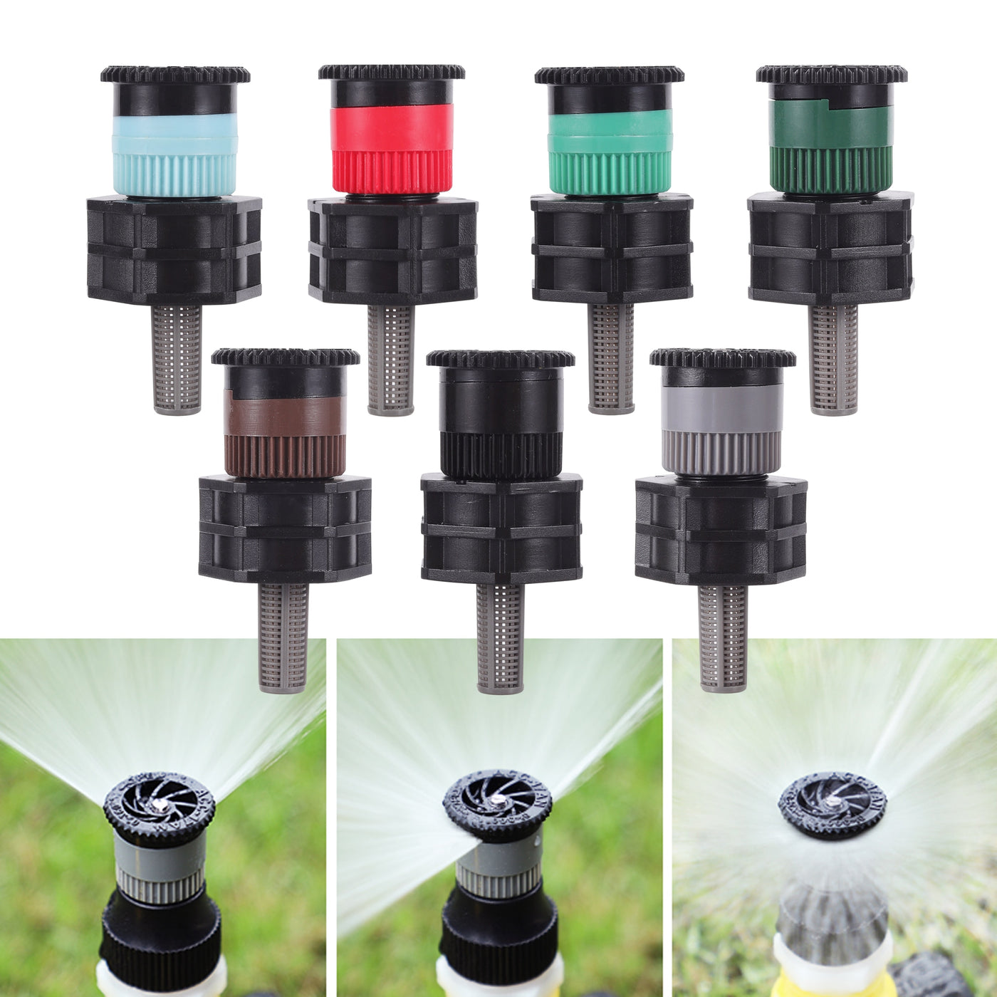 0~360 Degree Adjustable Pop-up Sprinkler Head Replacement Scattering Nozzles