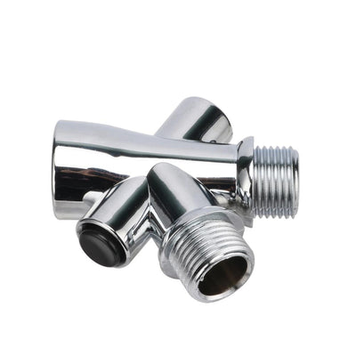 3 way 1/2" Thread Water Splitter Connector Irrigation Water Tap Diverter Bathroom Shower Head Water Separator Adapter