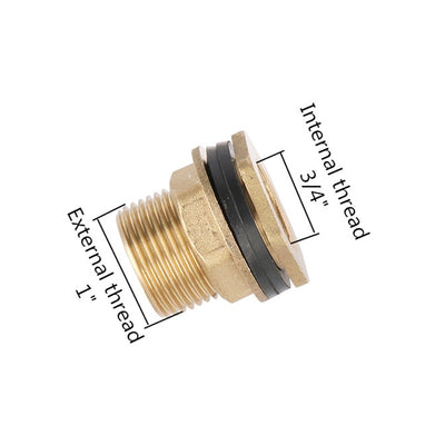 Garden 1/2" 3/4" 1" Male Thread To 3/8" 1/2" 3/4" Female Thread Brass Adapter Connector