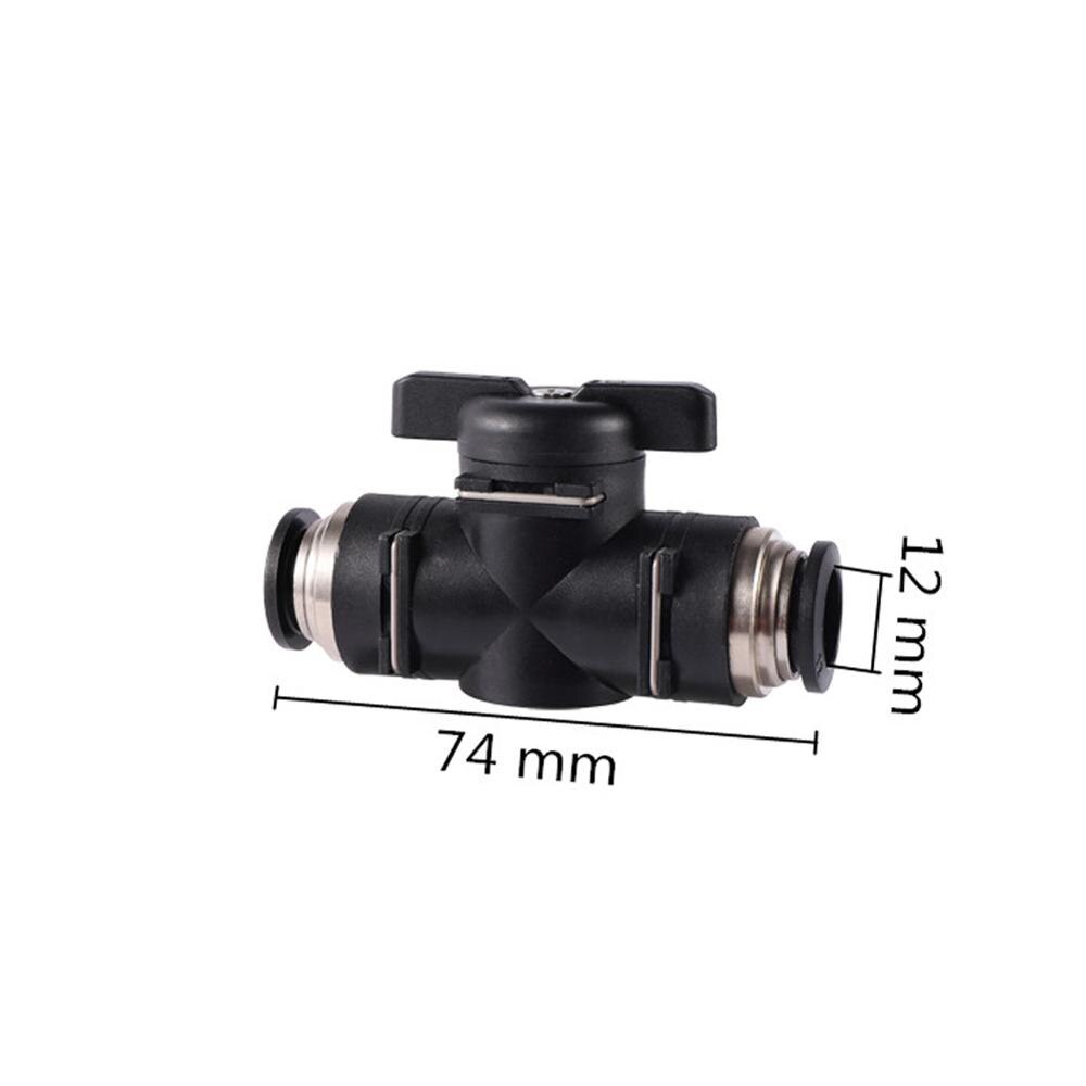 4/6/8/10/12mm Slip Lock Quick Access Water Valve Garden Irrigation Water-flow Control Switch Misting System Pneumatic Fittings