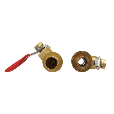 8mm 10mm Hose Barbed Inline Brass Water Oil Air Gas Straight Shutoff Ball Valve