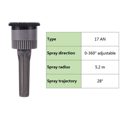 0~360 Degree Adjustable Pop-up Sprinkler Head Replacement Scattering Nozzles