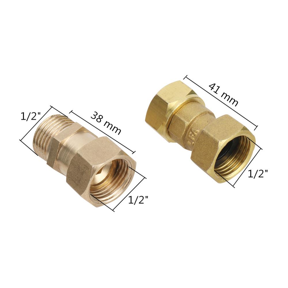 1/2" Male/Female Thread Brass Connector Plumbing Pneumatic Fittings