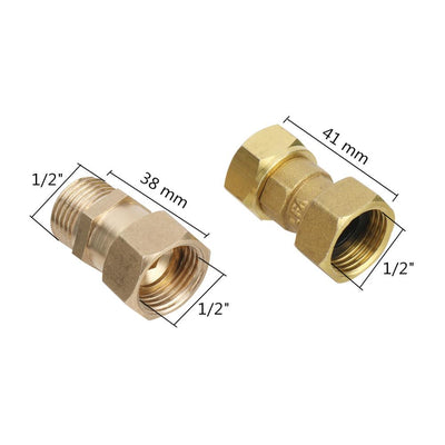 1/2" Male/Female Thread Brass Connector Plumbing Pneumatic Fittings