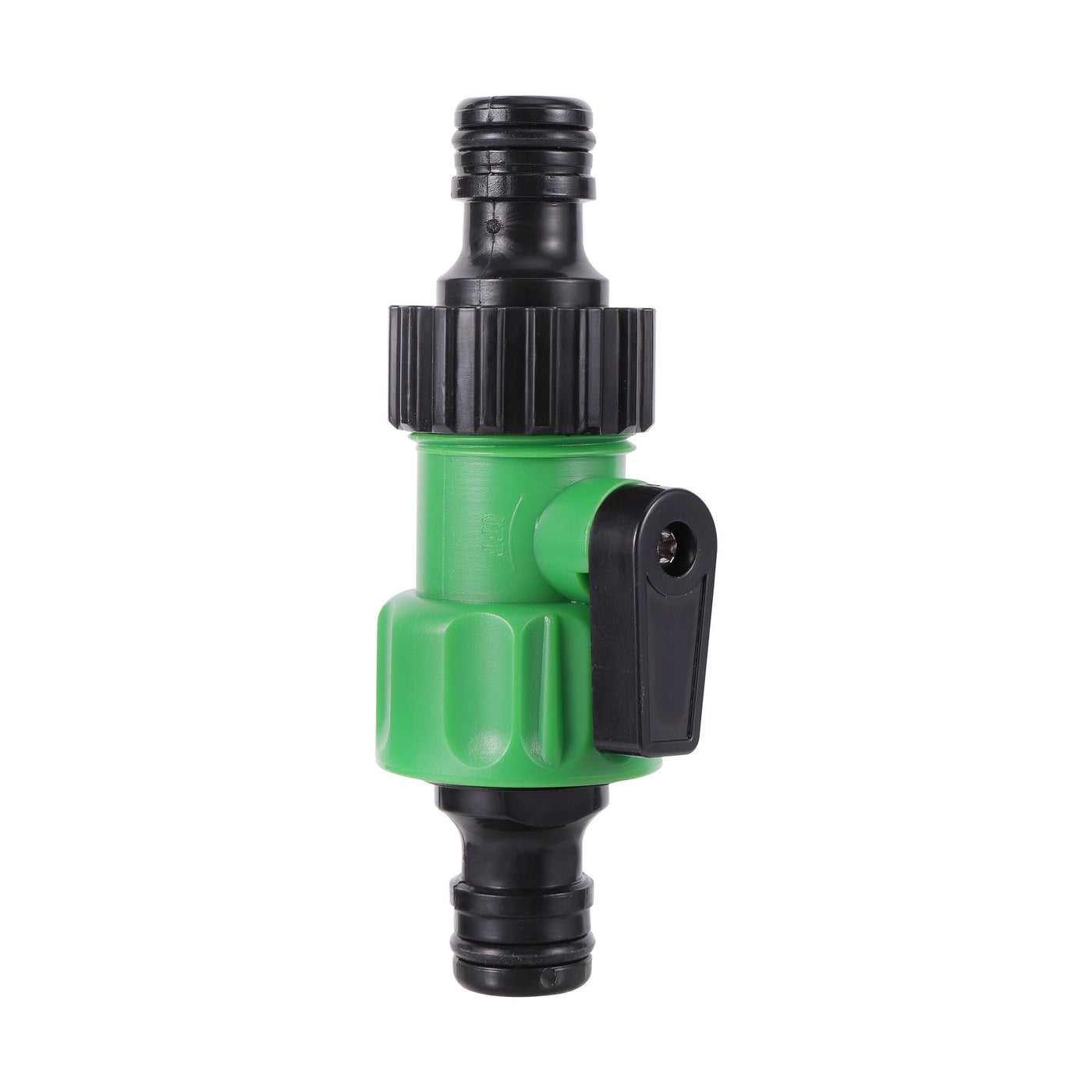 Double Nipple Joint Garden Hose Quick Connector Adapter With Valve