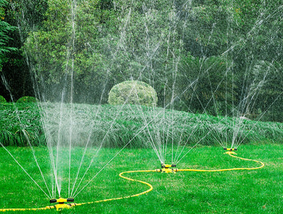 3-Arm 360 Degree Rotating Sprinklers Garden Lawn Watering Sprinkler