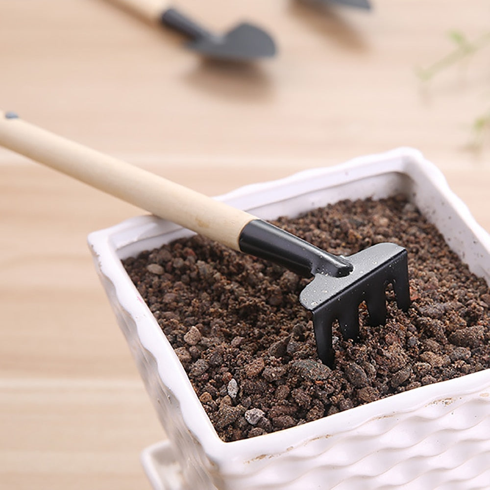 Garden Mini Tool Cultivating Transplanting Kit Plants Seedling Succulent Shovel Rake Spade