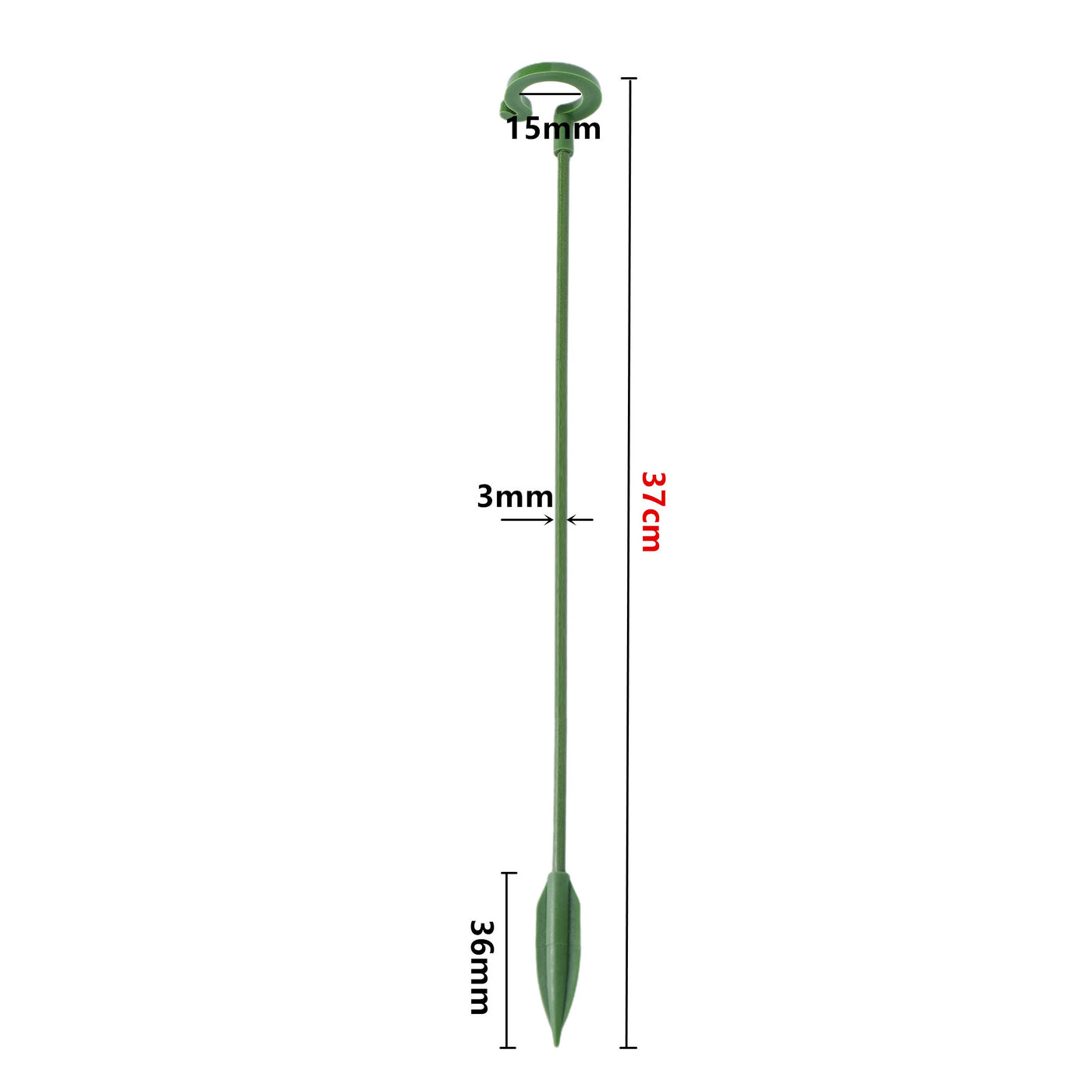 Garden Plant Stake Support Single Stem Support Rings Plant Twist Ties