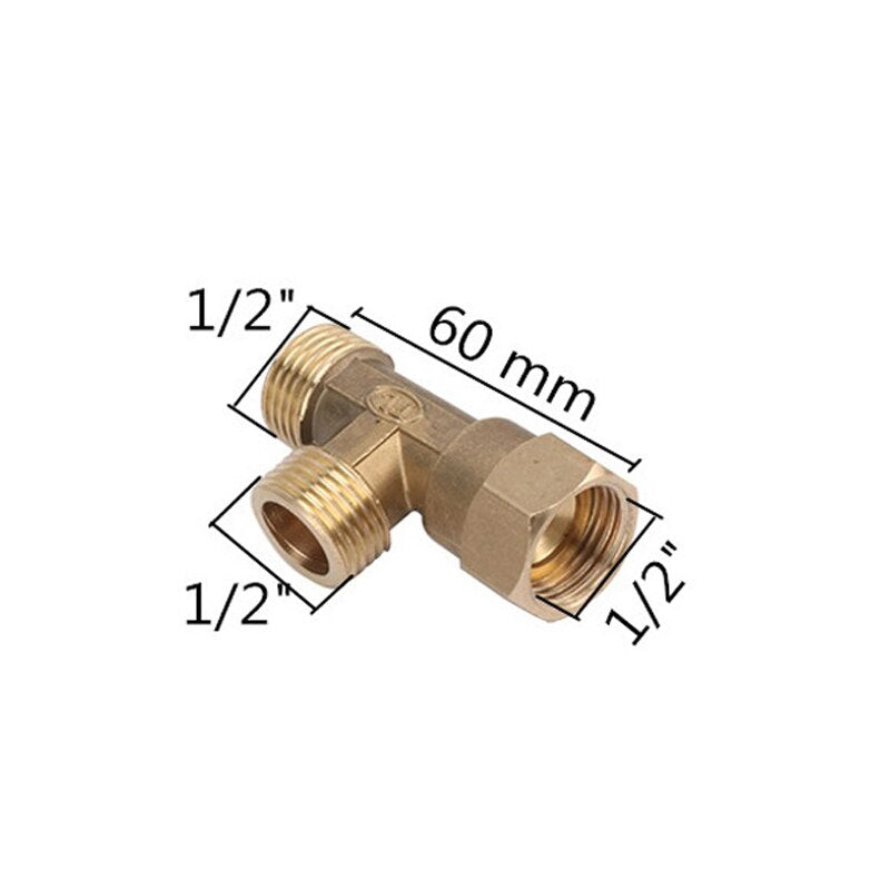 1/2" Male/Female Thread Brass Connector Plumbing Pneumatic Fittings