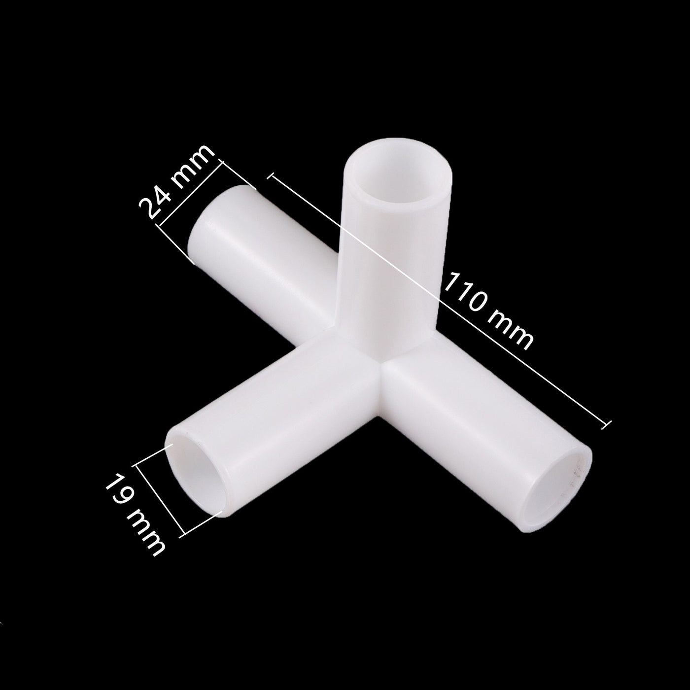 Inner Diameter 19mm PVC Pipe Connector 60° 90° 120° 135° Tee DIY Shelf installation Fittings