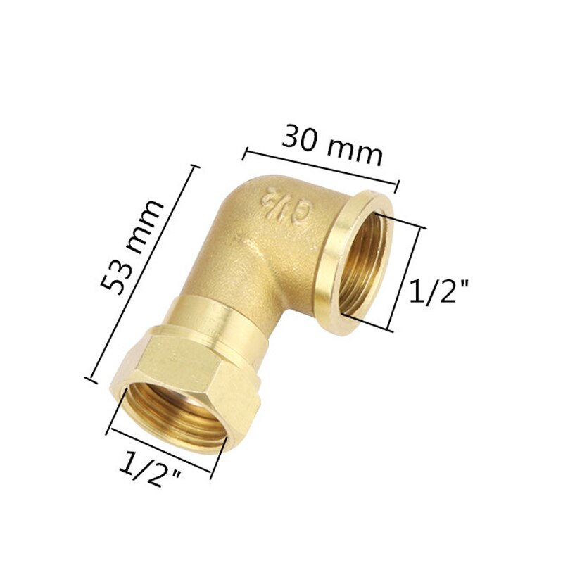 1/2" Male/Female Thread Brass Connector Plumbing Pneumatic Fittings