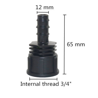 1/2" 3/4" Female Threaded to Barbed DN16 DN20 Plastic Hose Barbed Connector