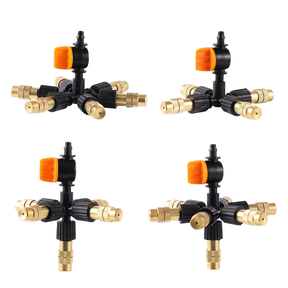 Brass 4 5 6 7 Way Atomizing Nozzle Misting Sprinkler