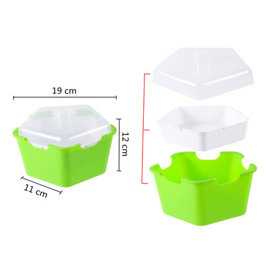 Pentagonal Plastic Sprouting Tray Bean Pea Hydroponic Nursery Seedling Tray