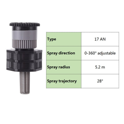 0~360 Degree Adjustable Pop-up Sprinkler Head Replacement Scattering Nozzles