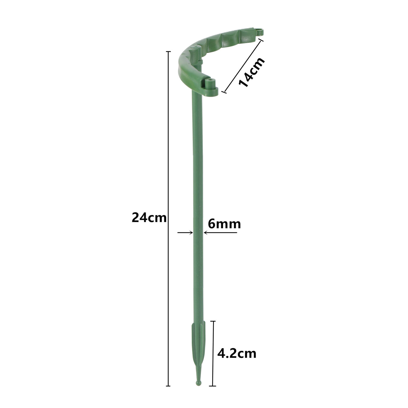 Garden Plastic Semi Circle Plant Flower Support Pole Stand Bonsai Fixing Rod Holder