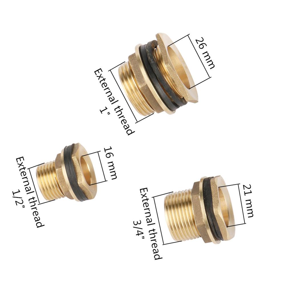 1/2" 3/4" 1" Male Thread Brass Thread Connector Adapter