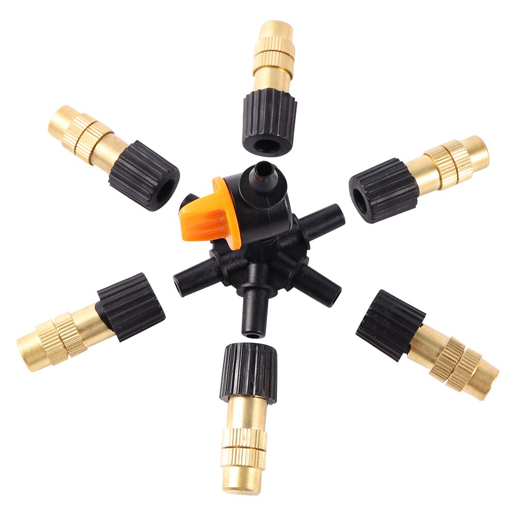 Brass 4 5 6 7 Way Atomizing Nozzle Misting Sprinkler