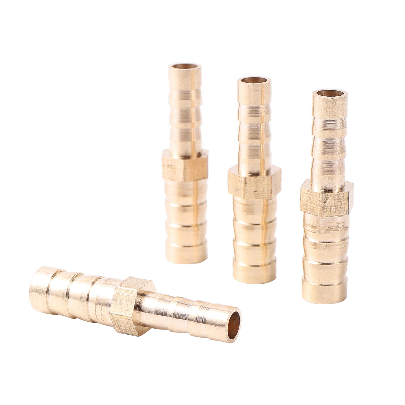 Brass Hose Fitting 6mm to 8mm Barbed Reducer Connector Brass Coupler Adapter