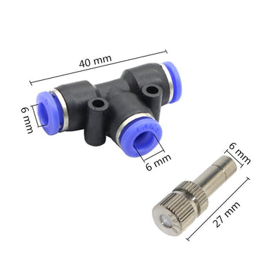 6mm Low Pressure Misting Cooling System Atomizing Nozzles