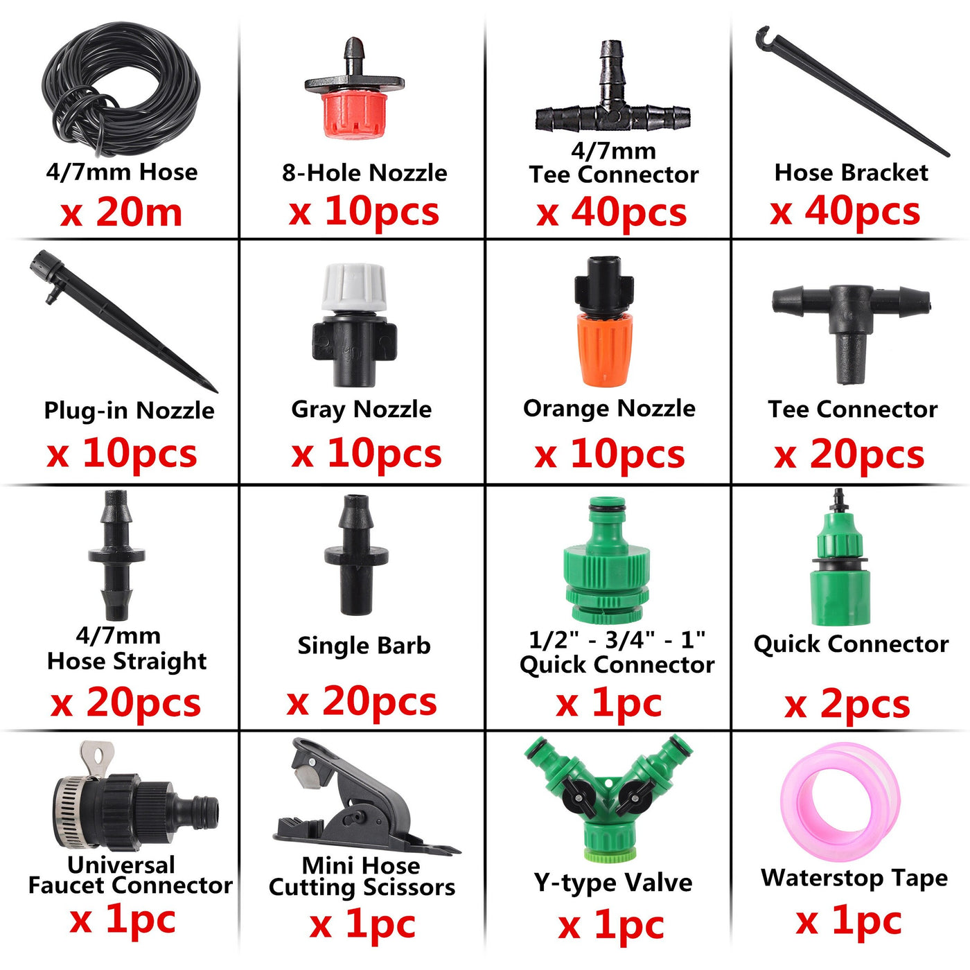 5/10/15/20/25m Drip Irrigation Kits Automatic Garden Watering Kits Irrigation System