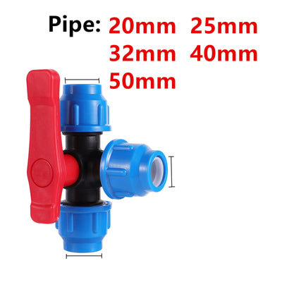 20/25/32/40/50mm PVC PE Tube Connector Plastic HDPE Pipe Compression Fittings