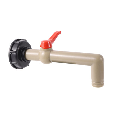 Water Tank Replacement Adapter Garden Irrigation Joint S60x6 Thread 1/2" 3/4" 1" Thread Ball Valve Hose Switch IBC Tank Fitting