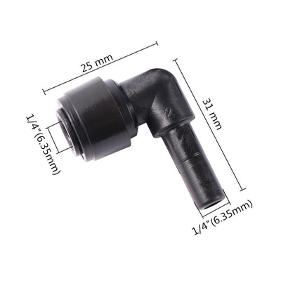 1/4'' Pipe Tee Plug Elbow Quick Connector for Garden Misting System