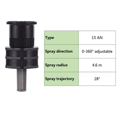 0~360 Degree Adjustable Pop-up Sprinkler Head Replacement Scattering Nozzles