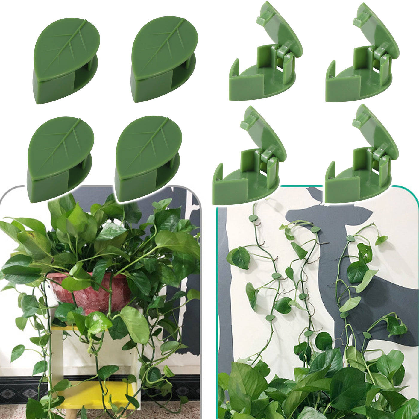 Plant Climbing Wall Leaf Clips Self-Adhesive Fixture Rattan Vine Fixed Buckle