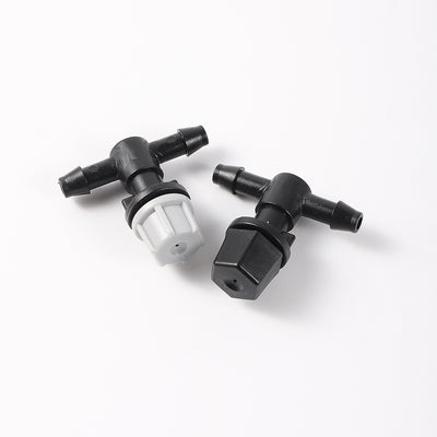 Garden Irrigation Mini Sprinkler Adjustable Misting Nozzle with 4/7mm Tee Connector