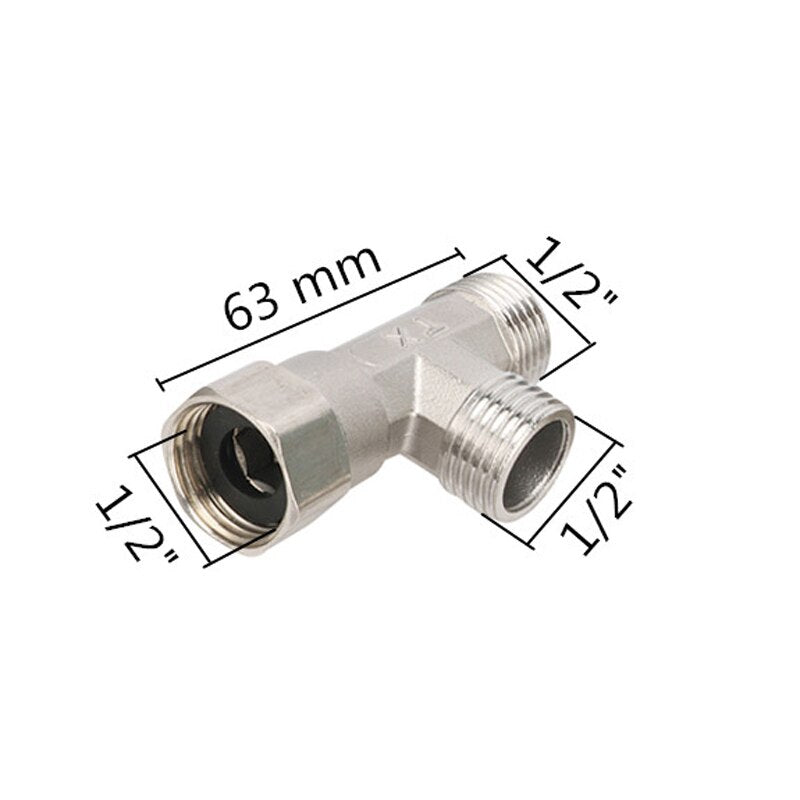 304 Stainless Steel Hexagon Tee Elbow Straight Connector Irrigation Plumbing Coupling