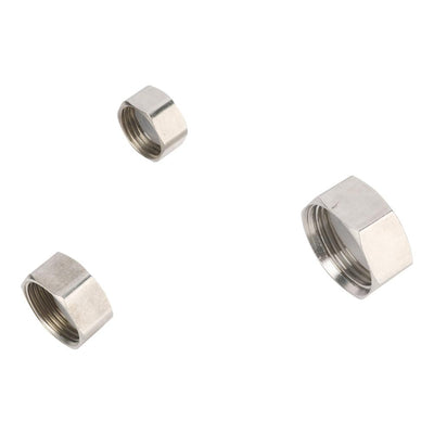 Stainless Steel 1/2" 3/4" 1" Female Thread End Plug with Rubber Seal Ring Plumbing Pipe Fittings