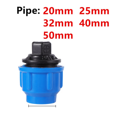 20/25/32/40/50mm PVC PE Tube Connector Plastic HDPE Pipe Compression Fittings