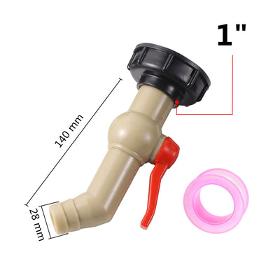 Water Tank Replacement Adapter Garden Irrigation Joint S60x6 Thread 1/2" 3/4" 1" Thread Ball Valve Hose Switch IBC Tank Fitting