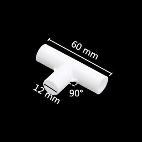 12mm PVC Straight Elbow Cross Connector Joint 60 90 120 135 Degree PVC Pipe Fittings