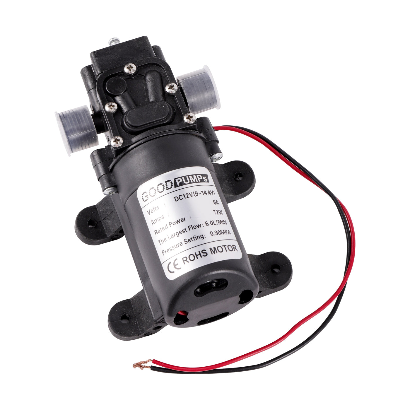 DC12V 72W 6A Self Priming Diaphragm Pump Micro Electric Reflux Water Pump