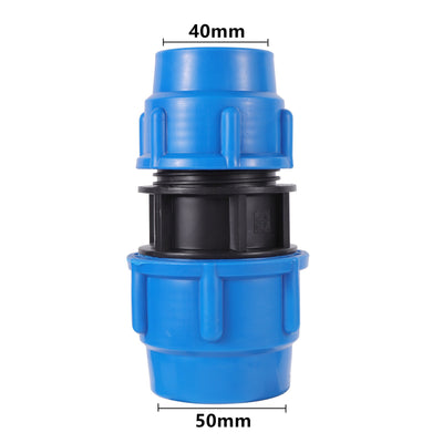 PE Pipe Reducing Straight Connector Adapter Garden Farm Irrigation Pipe Fittings